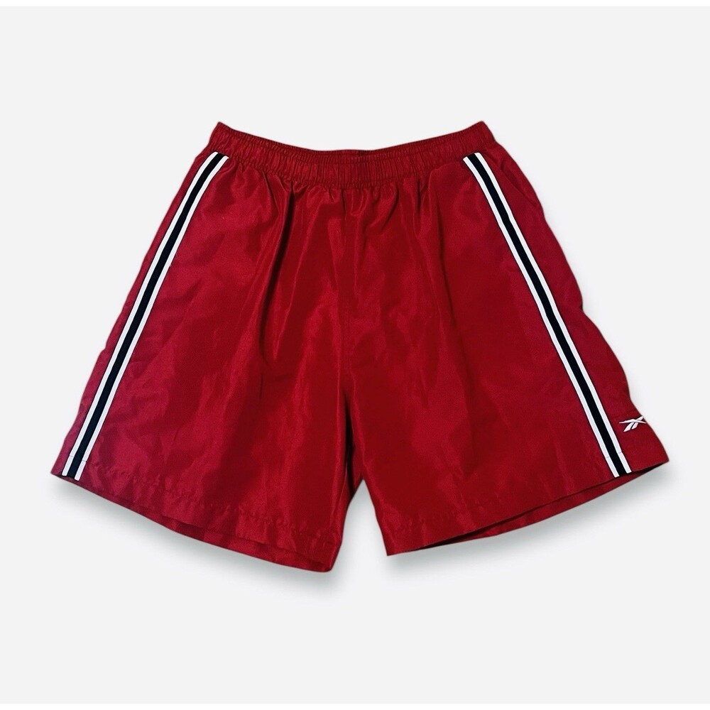 Reebok Men’s XL Athletic Swim Shorts Red Mesh Liner VTG 90’s Y2K NEW w/ Tag